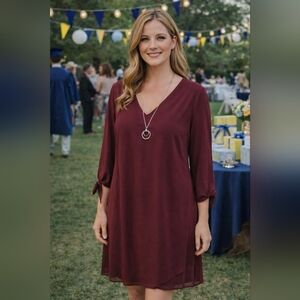 NWT JM Collection V-Neck Three-Quarter Sleeves XS